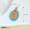 Necklace Pendant Accessories Copper Imitation Pearl Oil Drop Plants Flowers Retro Art Dripping Oil Style