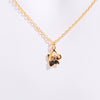 Necklace Pendant Birth Flower Geometric Titanium Steel 18K Goldplated Electroplated