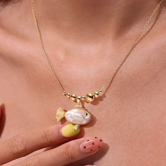 Necklace Pendant Brass Imitation Pearls Animal Zodiac Electroplating Jewelry