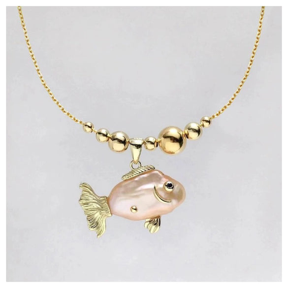 Necklace Pendant Brass Imitation Pearls Animal Zodiac Electroplating Jewelry