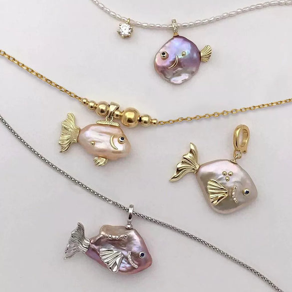 Necklace Pendant Brass Imitation Pearls Animal Zodiac Electroplating Jewelry