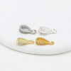 Necklace Pendant Buckle Copper Allmatch Geometric Microinlaid Zircon Electroplating