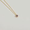 Necklace Pendant Clavicle Chain Copper Mixed Gemstone Inlay Geometric Minimalist Zirconia O Chain