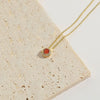 Necklace Pendant Clavicle Chain Copper Mixed Gemstone Inlay Geometric Minimalist Zirconia O Chain