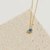 Necklace Pendant Clavicle Chain Copper Mixed Gemstone Inlay Geometric Minimalist Zirconia O Chain