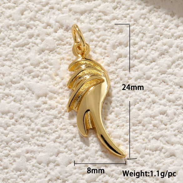 Necklace Pendant Copper Animal Zodiac Shape Electroplated Jewelry Accessories