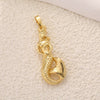 Necklace Pendant Copper Animal Zodiac Shape Electroplated Jewelry Accessories