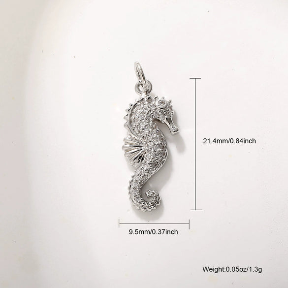 Necklace Pendant Copper Animal Zodiac Shape Electroplated Jewelry Accessories