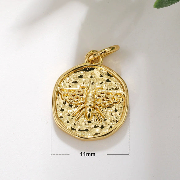 Necklace Pendant Copper Animal Zodiac Shape Electroplated Jewelry Accessories