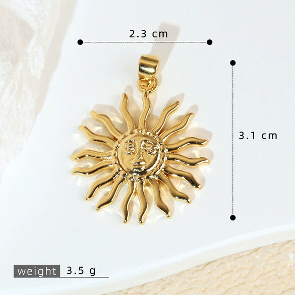 Necklace Pendant Copper Geometric Style Electroplating Twocolor Eightpointed Star