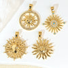 Necklace Pendant Copper Geometric Style Electroplating Twocolor Eightpointed Star