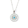 Necklace Pendant Copper Inlaid Zircon Devil's Eye Geometric Heart Shape Electroplating Women's Jewelry