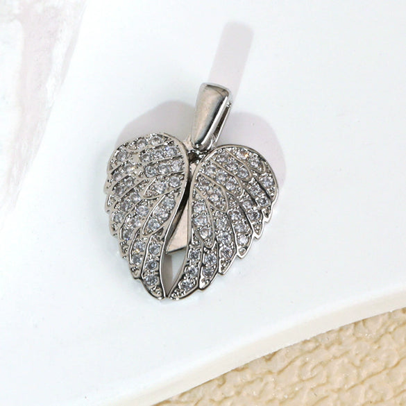 Necklace Pendant Copper Microinlaid Zircon Love Wings Electroplating Animal Zodiac Geometric Shapes Jewelry Accessories