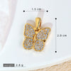 Necklace Pendant Copper Microinlaid Zircon Love Wings Electroplating Animal Zodiac Geometric Shapes Jewelry Accessories