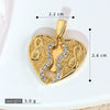 Necklace Pendant Copper Microinlaid Zircon Love Wings Electroplating Animal Zodiac Geometric Shapes Jewelry Accessories