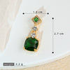 Necklace Pendant Copper Plated Real Gold Microinlaid Zircon Geometric Style Electroplating