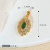 Necklace Pendant Copper Plated Real Gold Microinlaid Zircon Geometric Style Electroplating