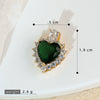 Necklace Pendant Copper Plated Real Gold Microinlaid Zircon Geometric Style Electroplating