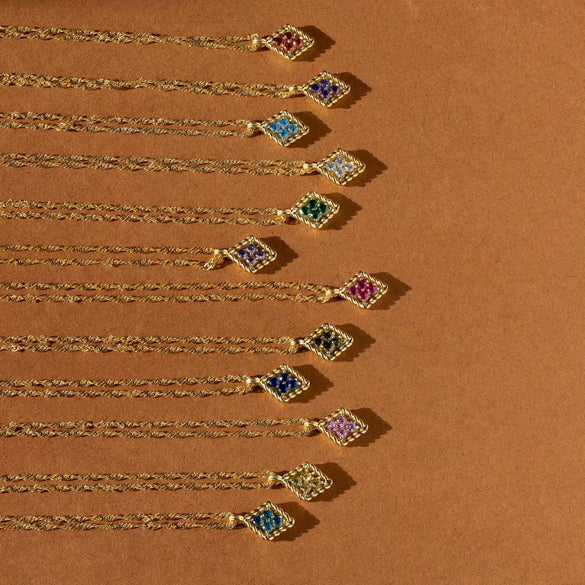 Necklace Pendant Geometric Style Titanium Steel Artificial Crystal For Women