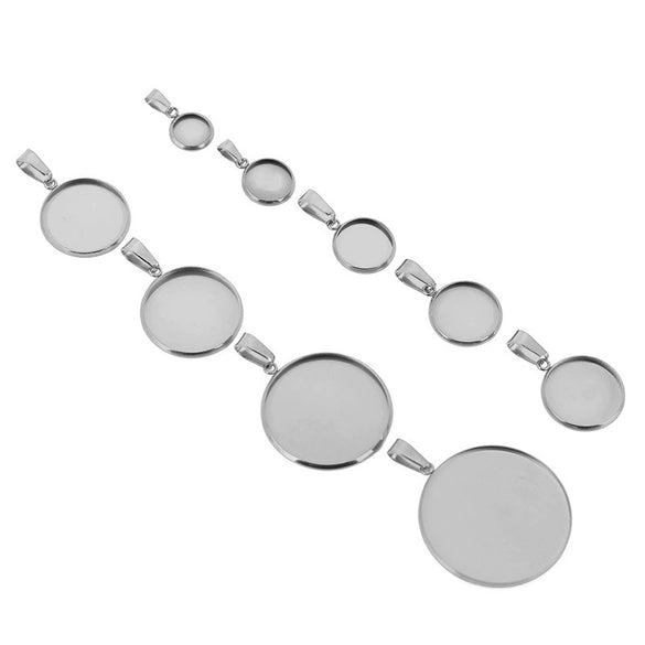 Necklace Pendant Holder Jewelry Accessories Stainless Steel Geometric Electroplated