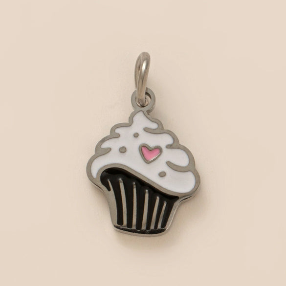Necklace Pendant Ins Style Stainless Steel Electroplating With Tape Cake Clouds Shoes Ruby Rhinestone Fries Headset Walkman Sapphire
