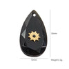 Necklace Pendant Jewelry Accessories Stainless Steel Natural Stone Inlay Hand Cut Water Drops Style