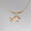 Necklace Pendant Jewelry Clown Fish Animal Zodiac Brass Copper Imitation Pearls Electroplating