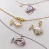 Necklace Pendant Jewelry Clown Fish Animal Zodiac Brass Copper Imitation Pearls Electroplating