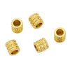 Necklace Pendant Loose Beads Stainless Steel Plaid Handmade Jewelry Accessories 18K Gold Vacuum Plated Electroplated