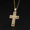 Necklace Pendant Love Cross Female Niche Design High Grade Clavicle Chain Copper Heart Shape Electroplated