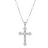 Necklace Pendant Micro Inlaid Zircon Cross Copper Alloy Geometric Electroplating For Women