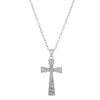 Necklace Pendant Micro Inlaid Zircon Cross Copper Alloy Geometric Electroplating For Women