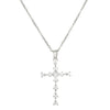 Necklace Pendant Micro Inlaid Zircon Cross Copper Alloy Geometric Electroplating For Women
