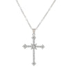 Necklace Pendant Micro Inlaid Zircon Cross Copper Alloy Geometric Electroplating For Women