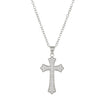 Necklace Pendant Micro Inlaid Zircon Cross Copper Alloy Geometric Electroplating For Women