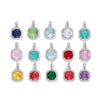 Necklace Pendant Perfume Bottle Square Copper Inlaid With Zircon Fashion Style