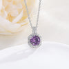Necklace Pendant Perfume Bottle Square Copper Inlaid With Zircon Fashion Style