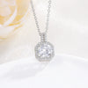 Necklace Pendant Perfume Bottle Square Copper Inlaid With Zircon Fashion Style