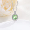 Necklace Pendant Perfume Bottle Square Copper Inlaid With Zircon Fashion Style