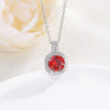 Necklace Pendant Perfume Bottle Square Copper Inlaid With Zircon Fashion Style