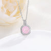 Necklace Pendant Perfume Bottle Square Copper Inlaid With Zircon Fashion Style