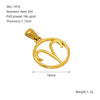 Necklace Pendant Stainless Steel Constellation Electroplating Style For Men And Women Couple