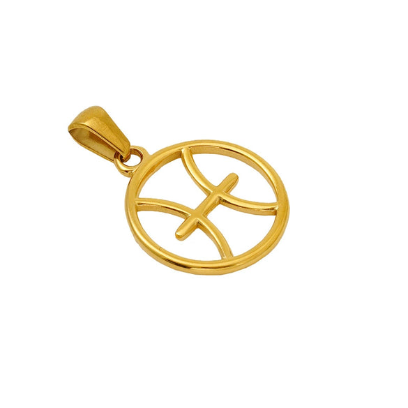 Necklace Pendant Stainless Steel Constellation Electroplating Style For Men And Women Couple