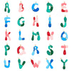 Necklace Pendant Stainless Steel Dripping Oil Colorful Enamel Letters Pattern Clavicle Chain