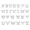 Necklace Pendant Stainless Steel 18K Gold Plated Electroplated Mini Letter Double Hole Jewelry Accessories