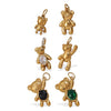 Necklace Pendant 316L Stainless Steel 18K Gold Plated Totem Pattern Jewelry