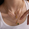 Necklace Pendant 316L Stainless Steel 18K Gold Plated Totem Pattern Jewelry