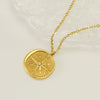 Necklace Pendant 316L Stainless Steel 316L Stainless Steel Geometric Electroplating Vacuum Plating 18K Gold Retro Fashion Women's