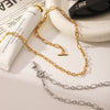 Necklace Pendant Stainless Steel Titanium Steel Women's Light Luxury With Letters Numbers Text Vacuum Plated