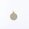 Necklace Pendant Titanium Steel Letter Pattern Gold Inlaid Accessories